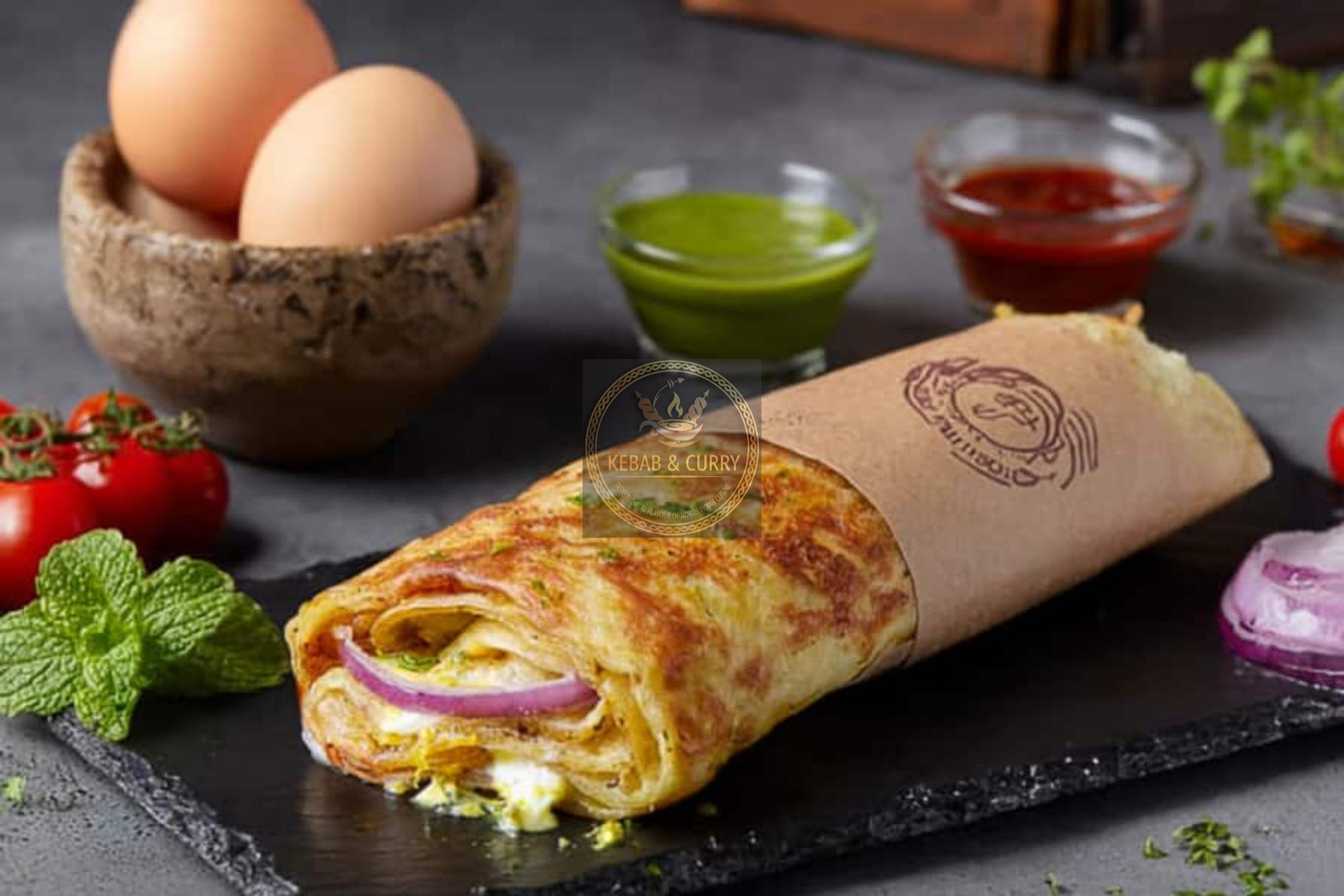 Egg Paratha Roll[kc]